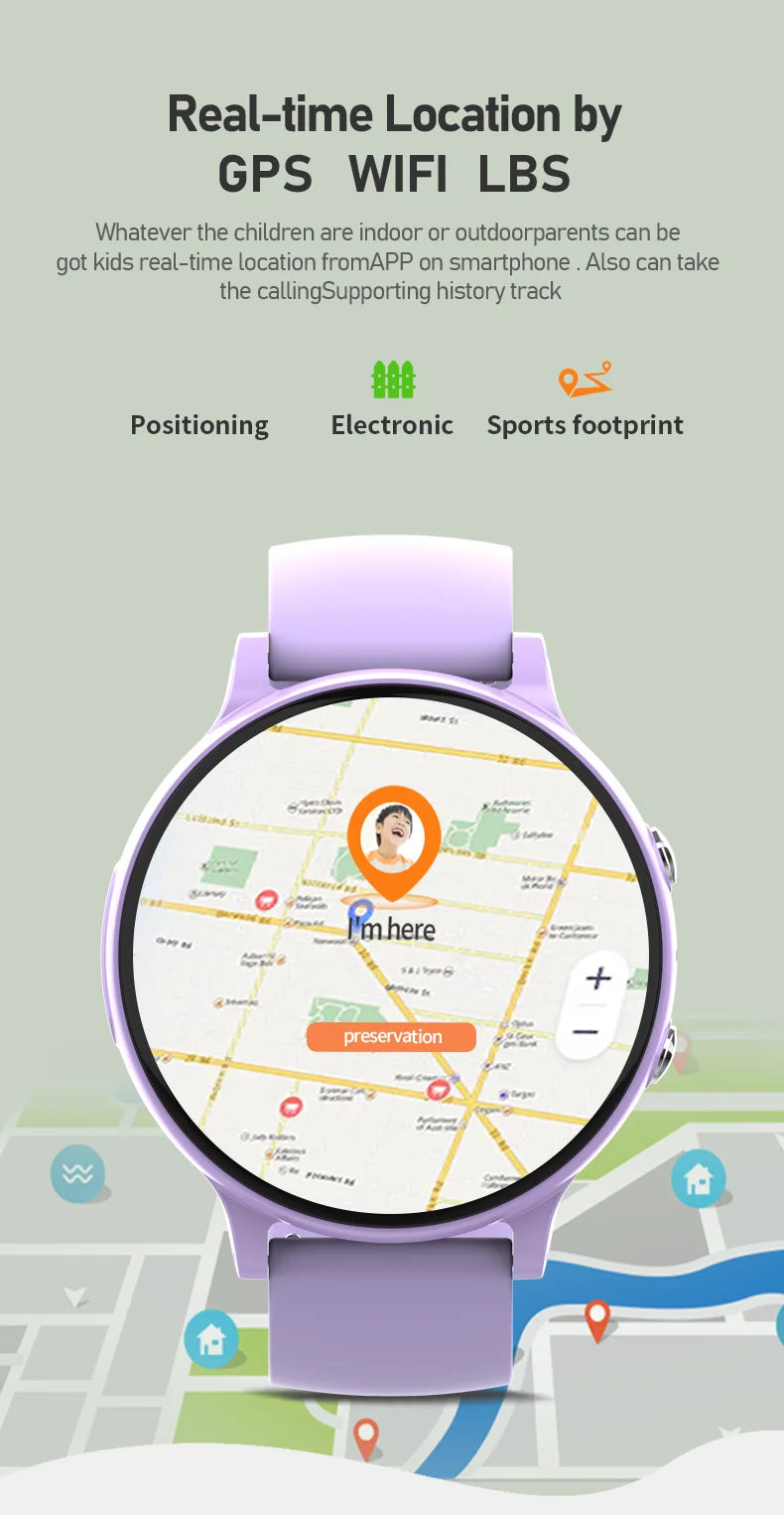 Best Selling CT06Pro OEM WIFI GPS Children Watches Kids tracker Video SOS Emergency Call Sim Kids Watch With Gps