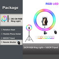 RGB Ring Light Lamp Ring Round With Remote Control For Smartphone Mobile Led Video Light Ring Make Youtube Photographic Lighting