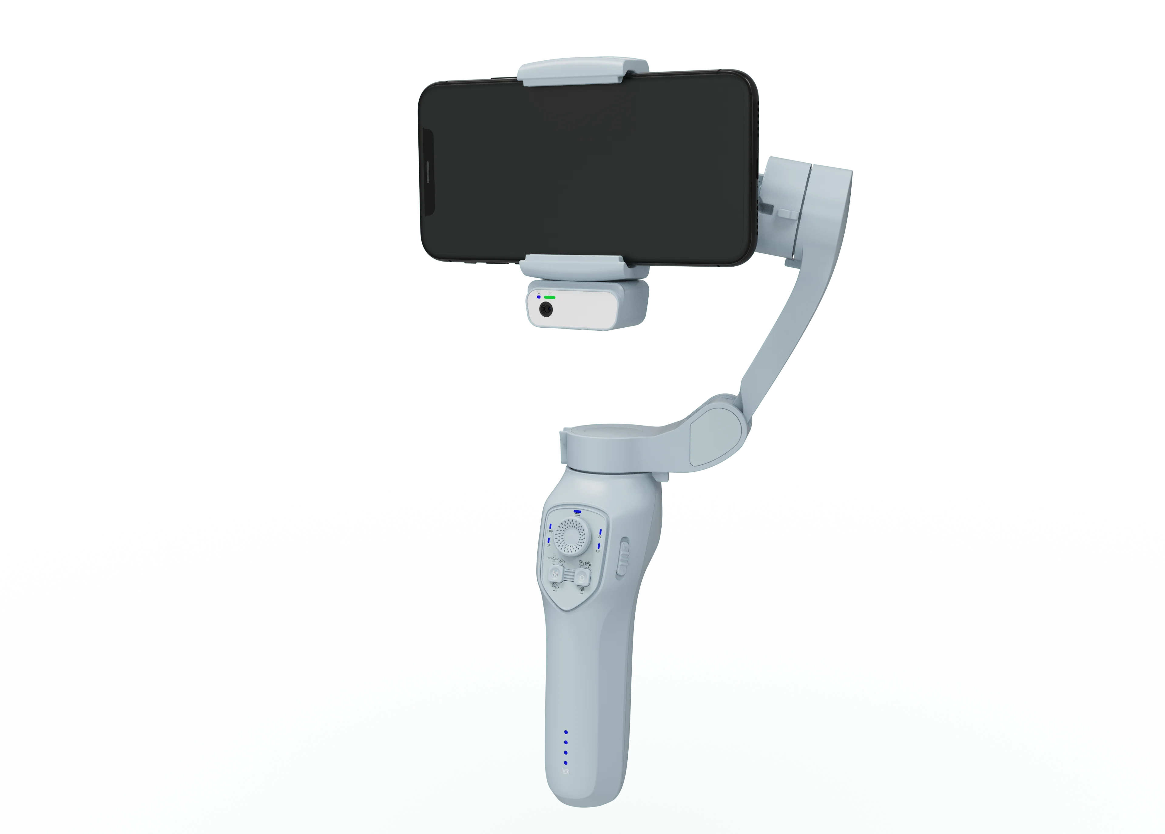L7C Pro Plus  White Portable Gimbal Phone Stabilizer Automatic Adjustable Phone Dslr   Handheld Gimbal Stabilizer