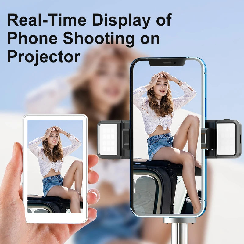 Vlog Selfie Monitor Screen Magnetic Phone Back Camera Monitor for Vlog Live Stream Compatible with iPhone & Android