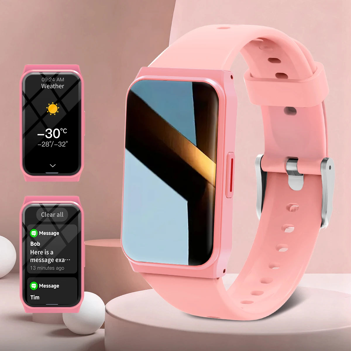 Smart Watch 1.45-inch Display Screen Lightweight Health&Sleep Monitoring Fitness Tracker For Android&IOS Men Women Smartwatch