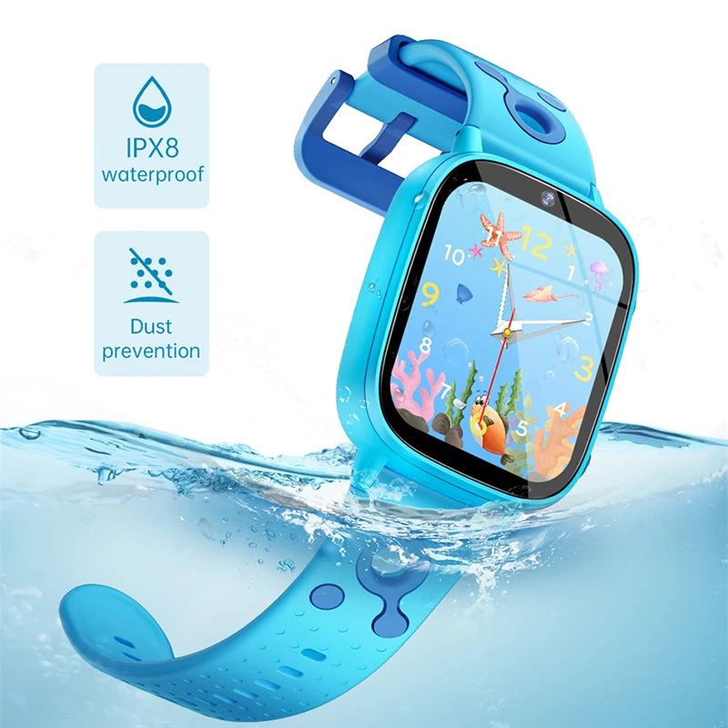 2026 New Smart Watch For Children HD Touch Screen Camera 26 Games Learn vocabulary Alarm Clock Calculator Birthday Gift Boy Girl