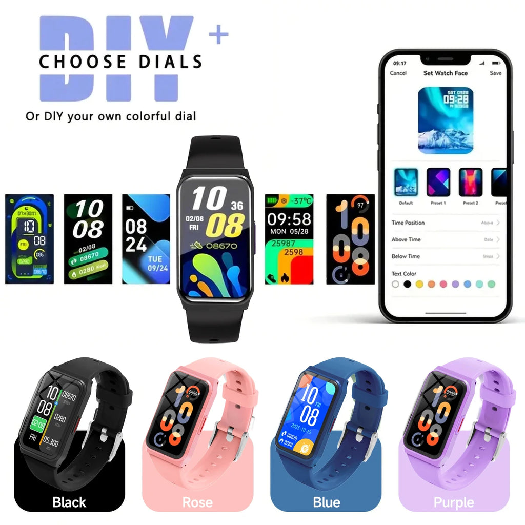 Smart Watch 1.45-inch Display Screen Lightweight Health&Sleep Monitoring Fitness Tracker For Android&IOS Men Women Smartwatch